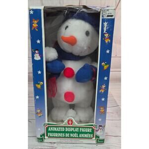 Vintage 1996 Telco Christmas Motion-ettes Animated Snowman w/box